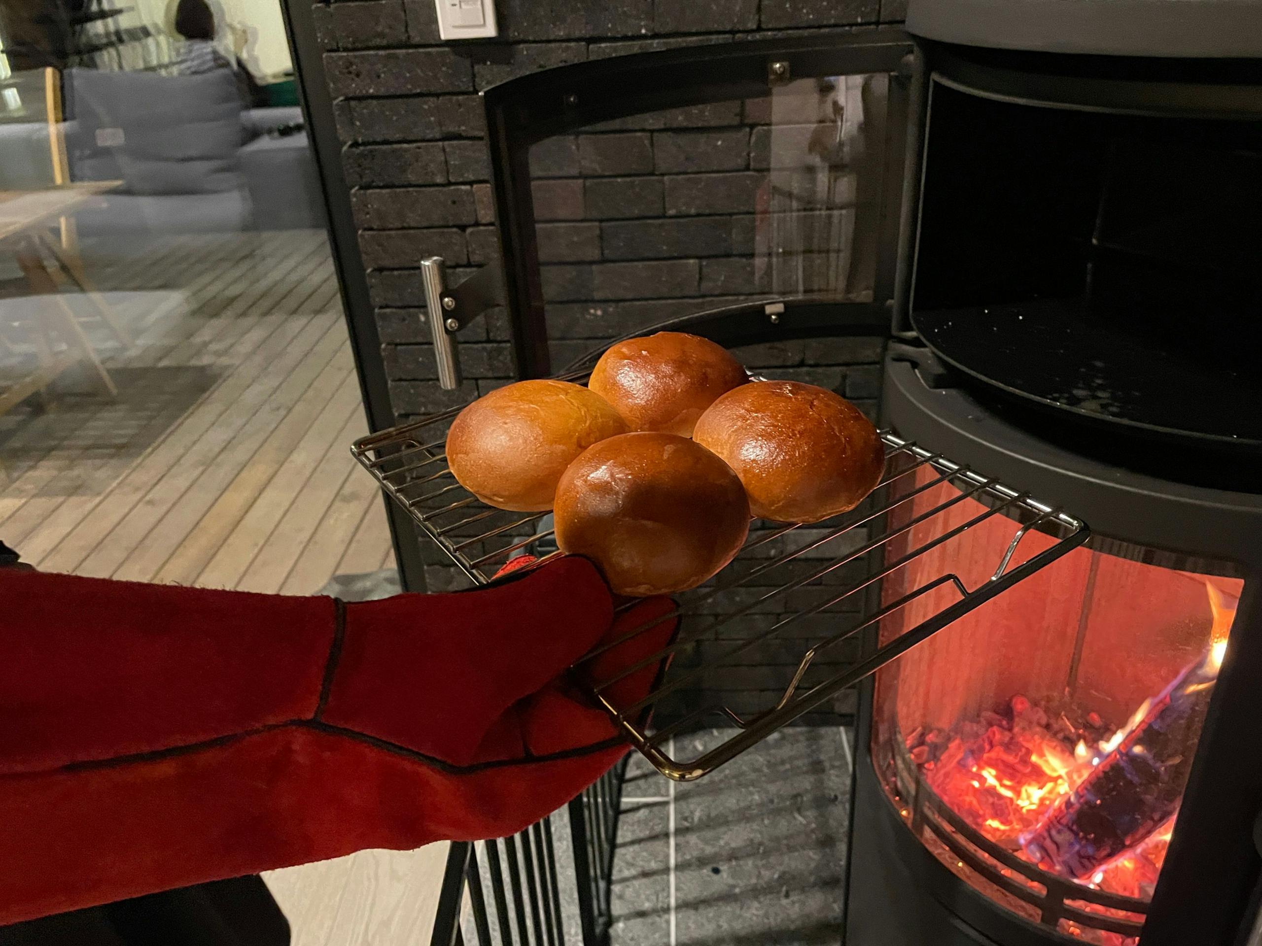 薪ストーブオーブン