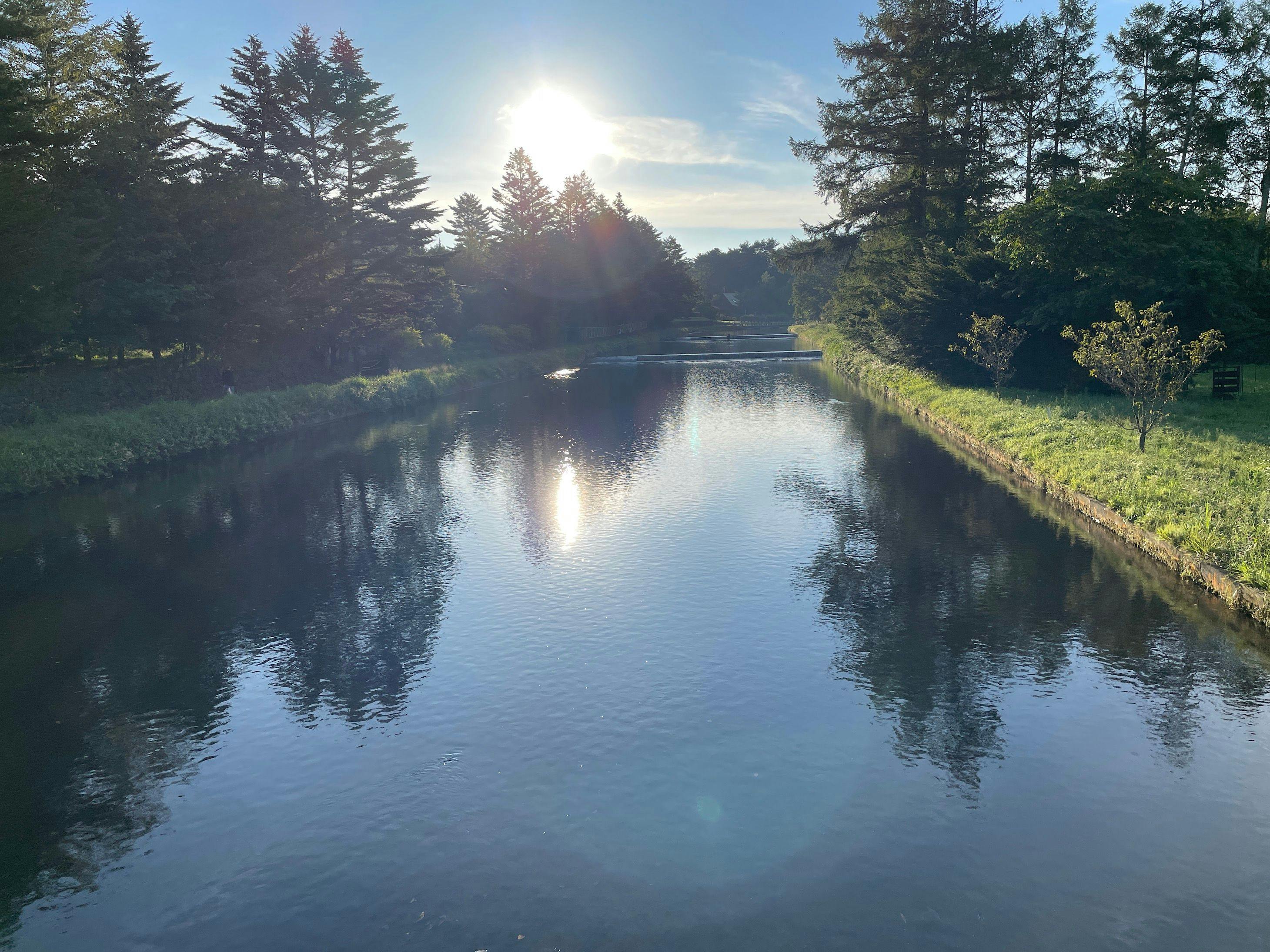 追分御影用水、徒歩15分