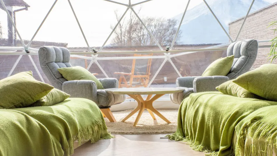 모든 객실에서 파노라마 후지산 전망 – VISION GLAMPING Resort & Spa YAMANAKAKO