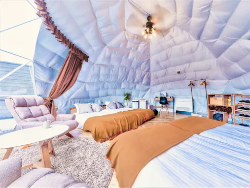 デラックスルームはベッド4台