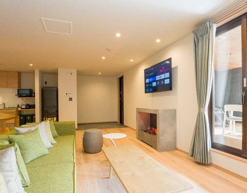 プロジェクター完備の寝室