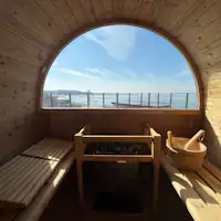 オーシャンビューのプライベートサウナ