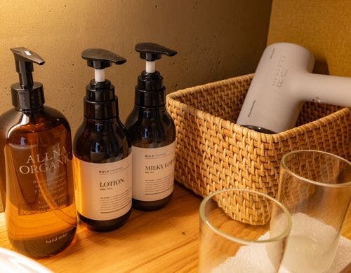 高品質な家電とアメニティ各種