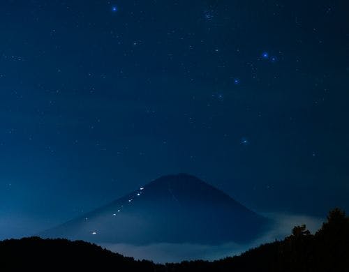 晴れている日は富士山がきれいに見えます。