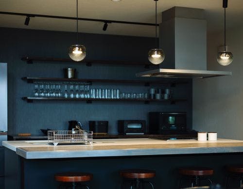 バーカウンター付きキッチン