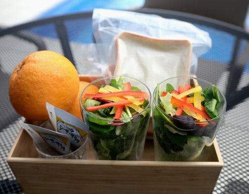 栄養バランスの取れたモーニングセット