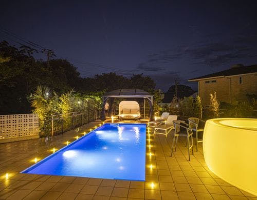 ラグジュアリーな空間です。