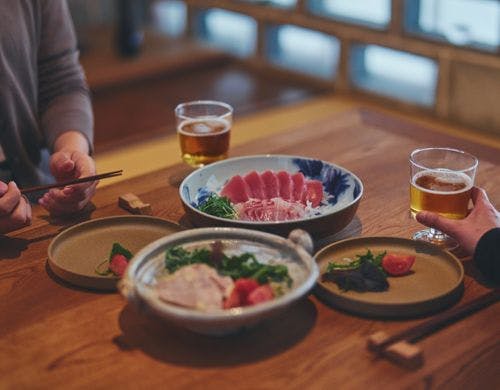 地元の食材を持ち込んで