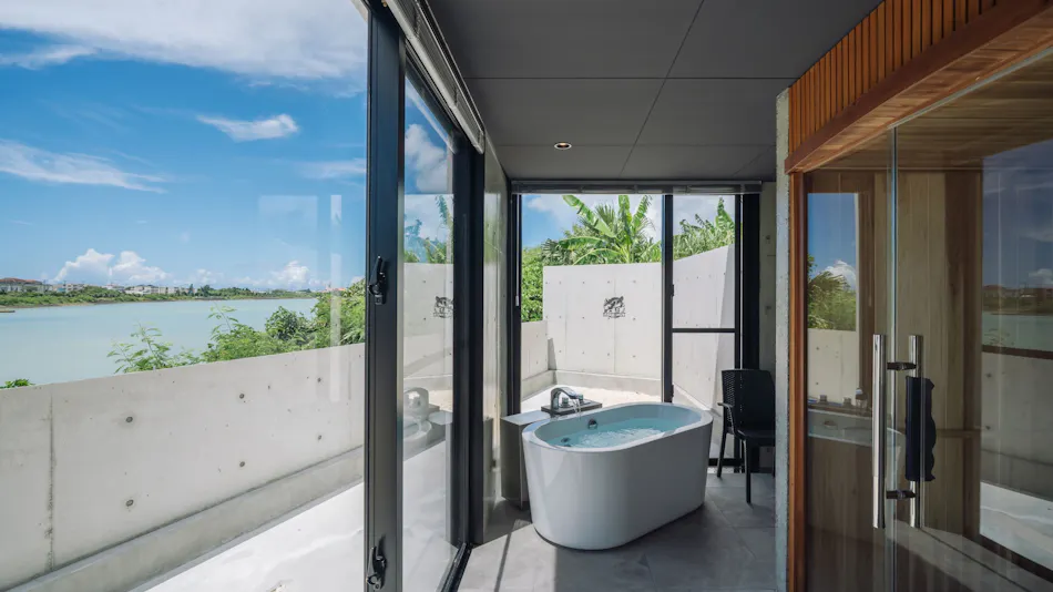 Villa M BAYFRONT YONAHA ~Pool & Sauna Retreat~