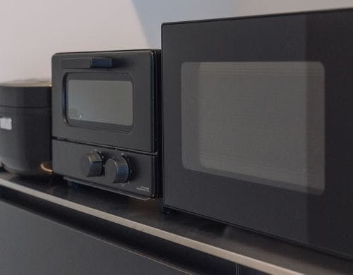 電子レンジ、オーブントースター、炊飯器