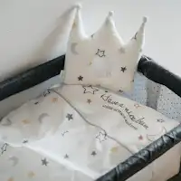 星と月柄のかわいいベビー寝具