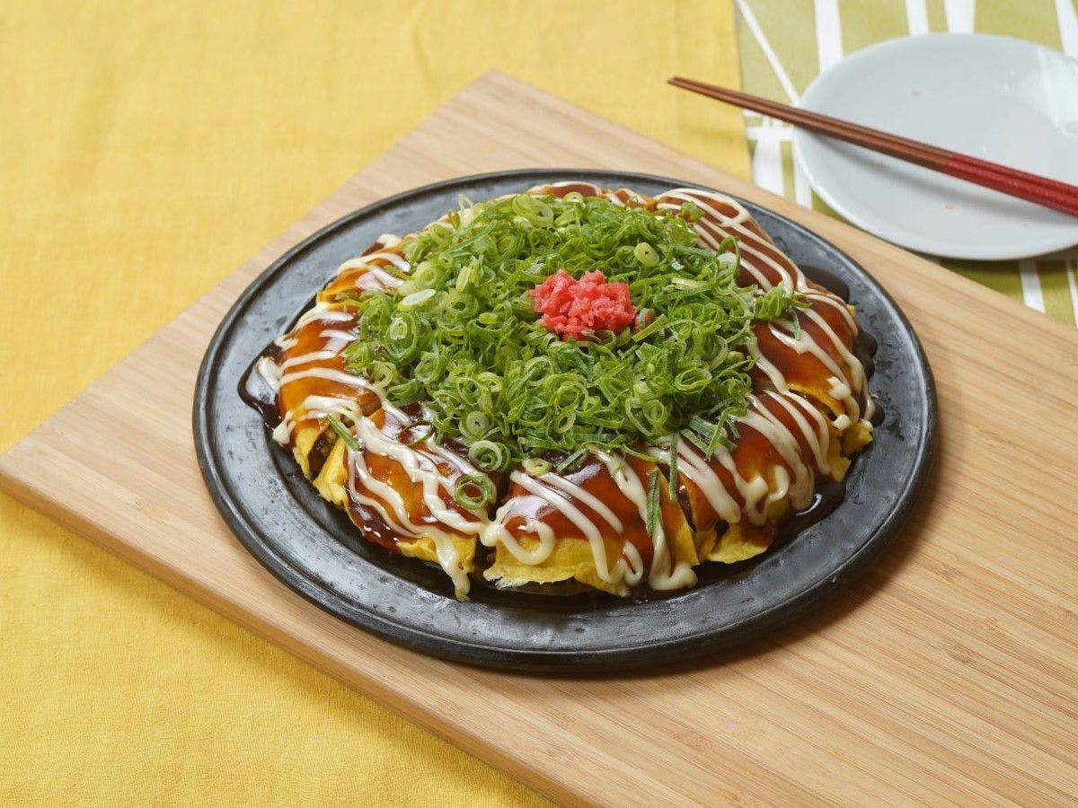 バイキング料理のお好み焼き