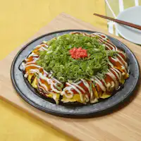 バイキング料理のお好み焼き