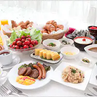 無料朝食バイキング
