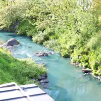 본관 디럭스 트윈에서의 전망.