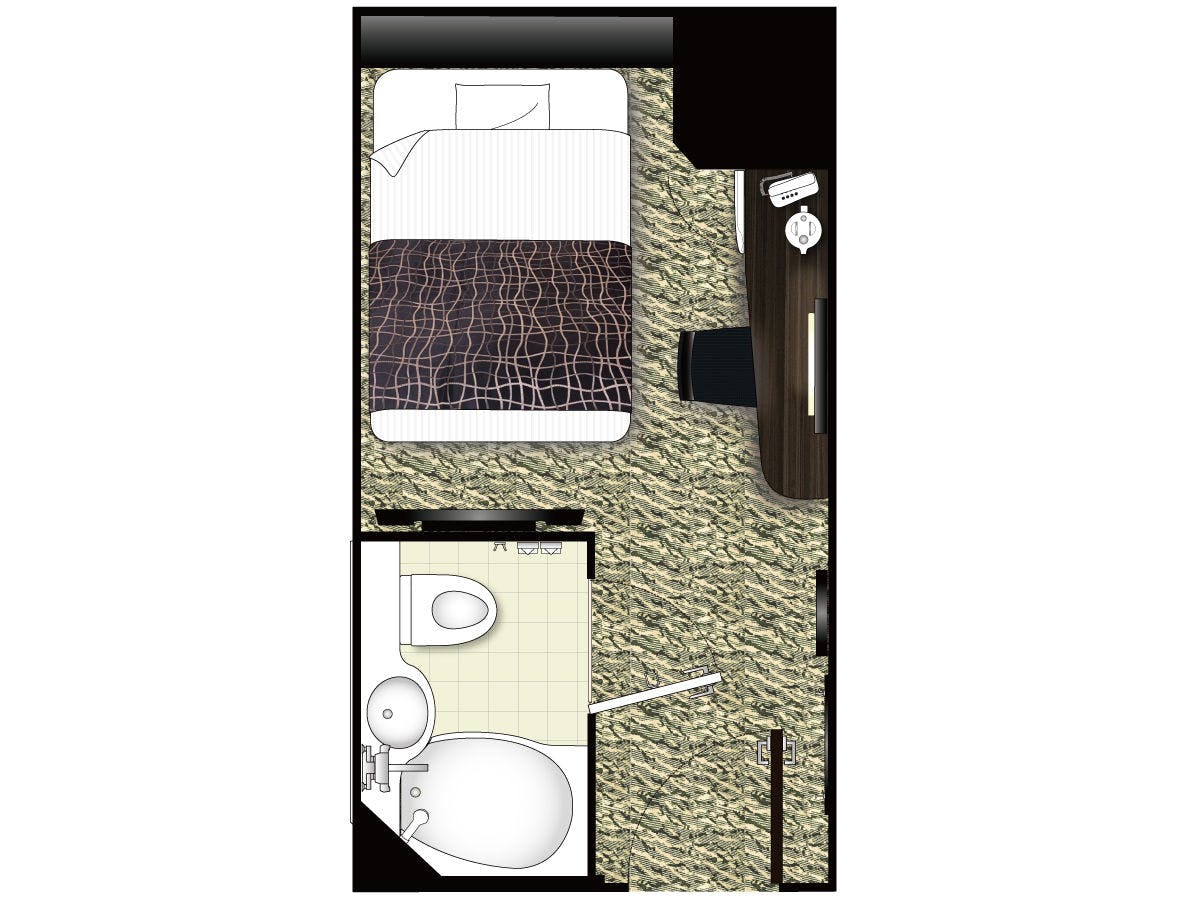 ห้องมาตรฐานสำหรับ 1 ท่าน 【รูปแบบ】