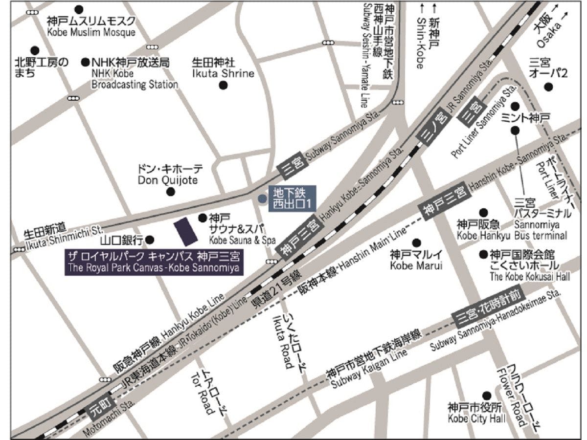 ホテル周辺地図