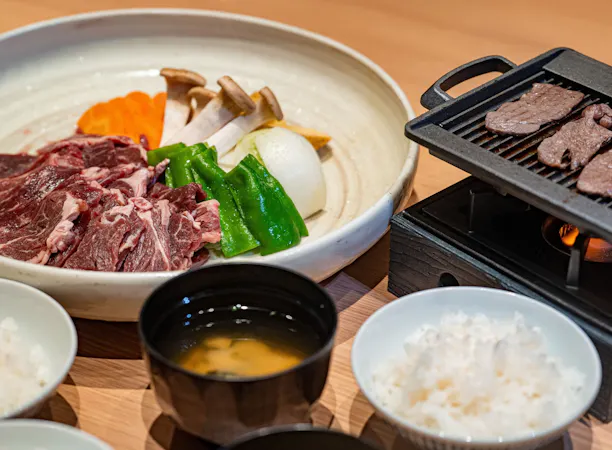 牛サガリ鉄板焼き御膳