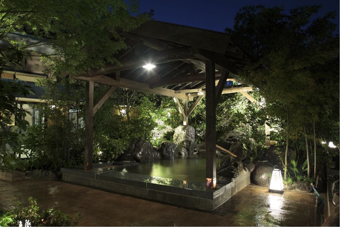 森のつぼ湯 夜