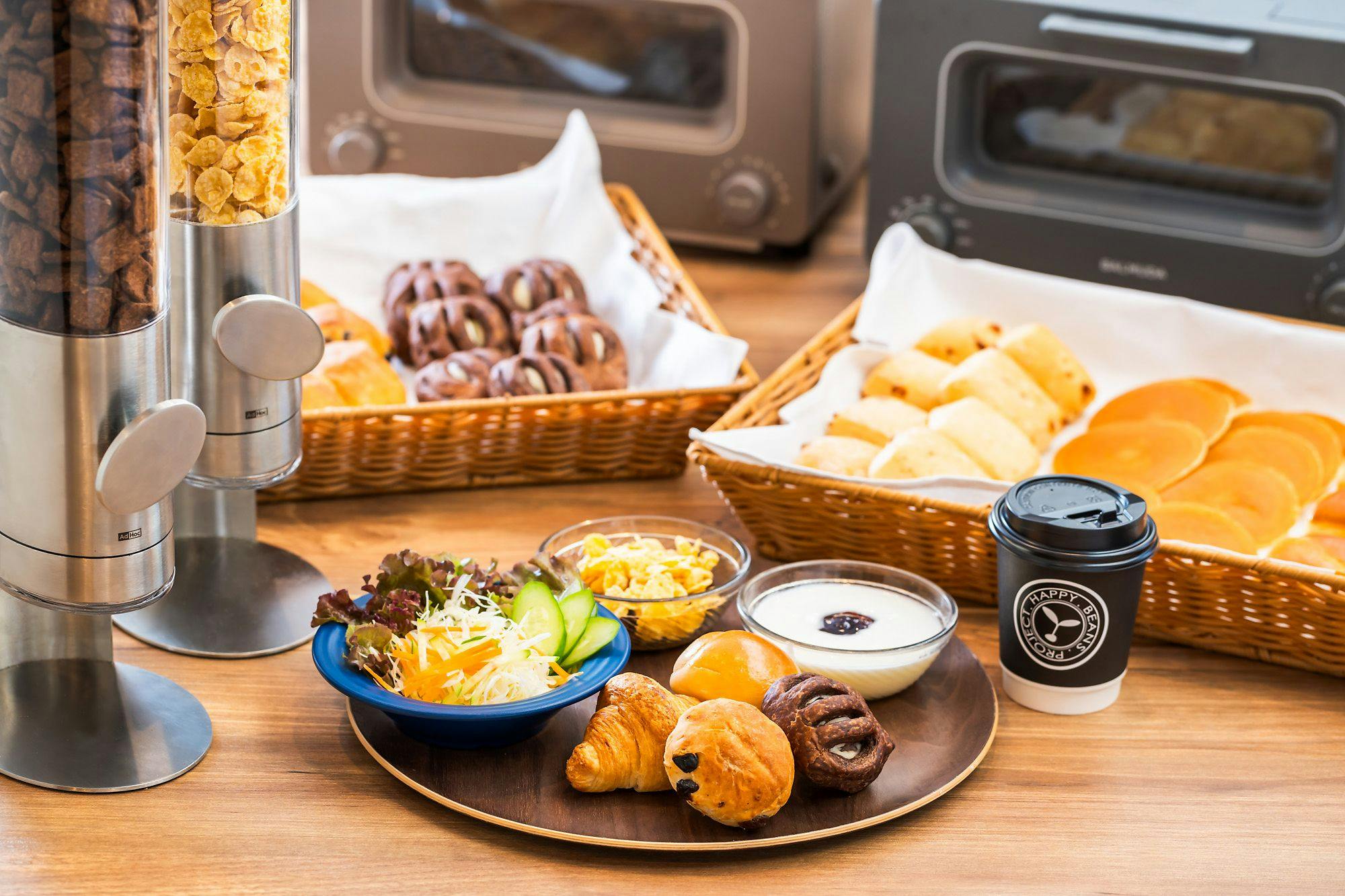 無料軽朝食のイメージです。