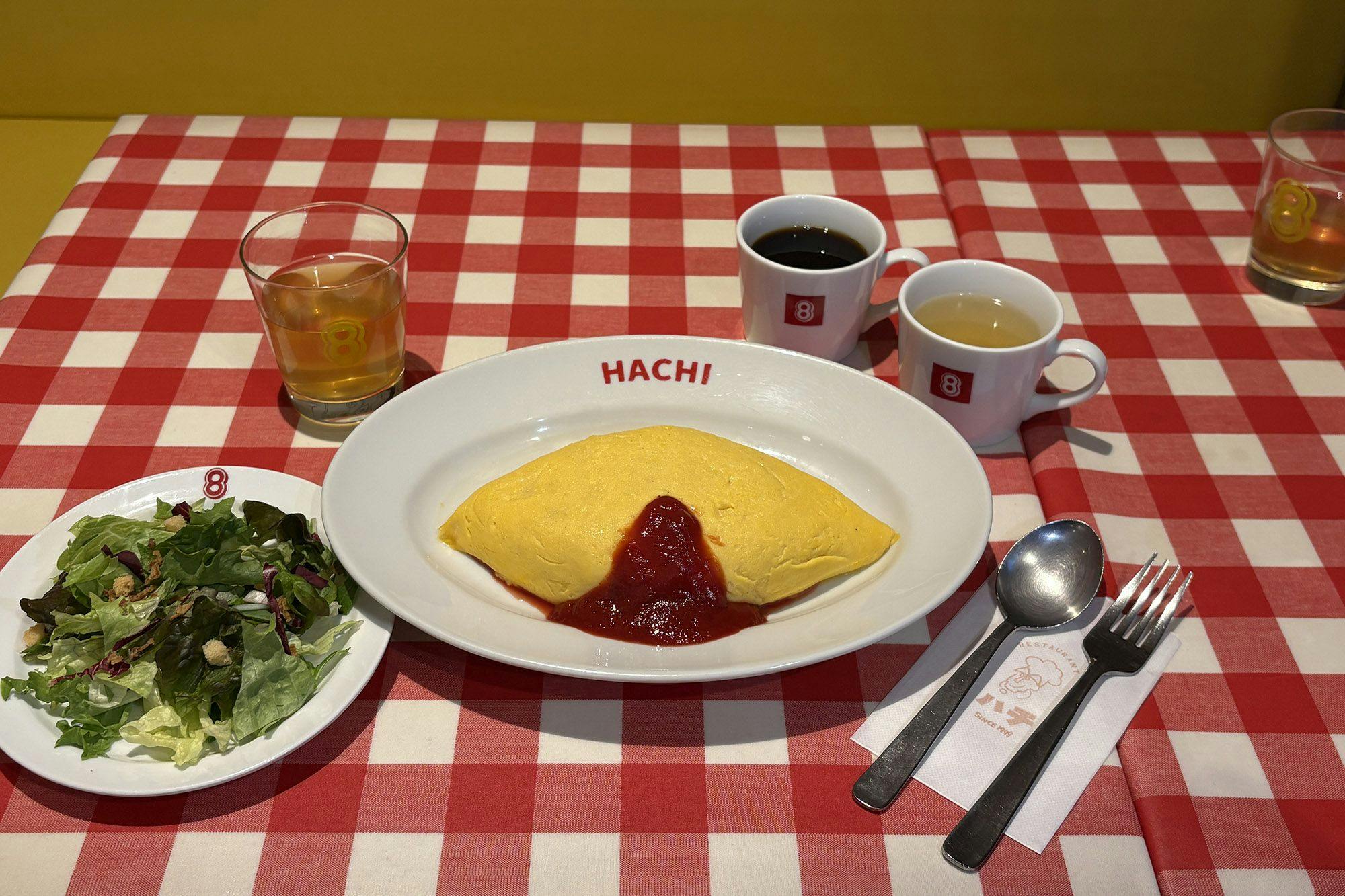 オムライス朝食