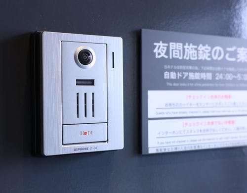 館内設備　0～5時までは施錠いたします。