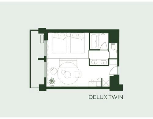 Deluxe Twin 平面図