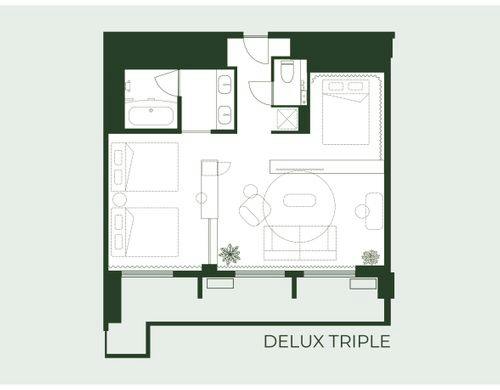 Deluxe Triple 平面図