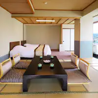 【Bangunan Utama】Bilik Gaya Jepun dan Barat (45㎡) dengan Katil Kembar