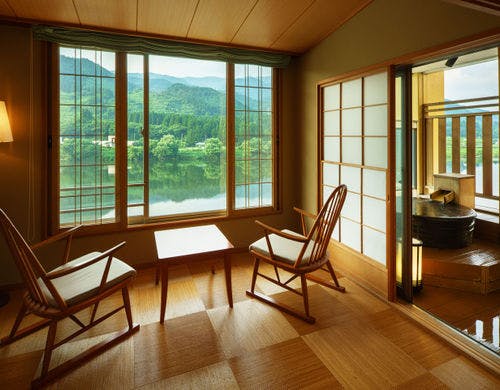 露天風呂付客室「水月」