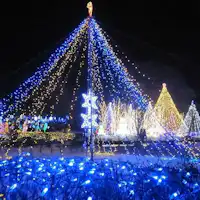 Suasana Festival Iluminasi Danau Haruna