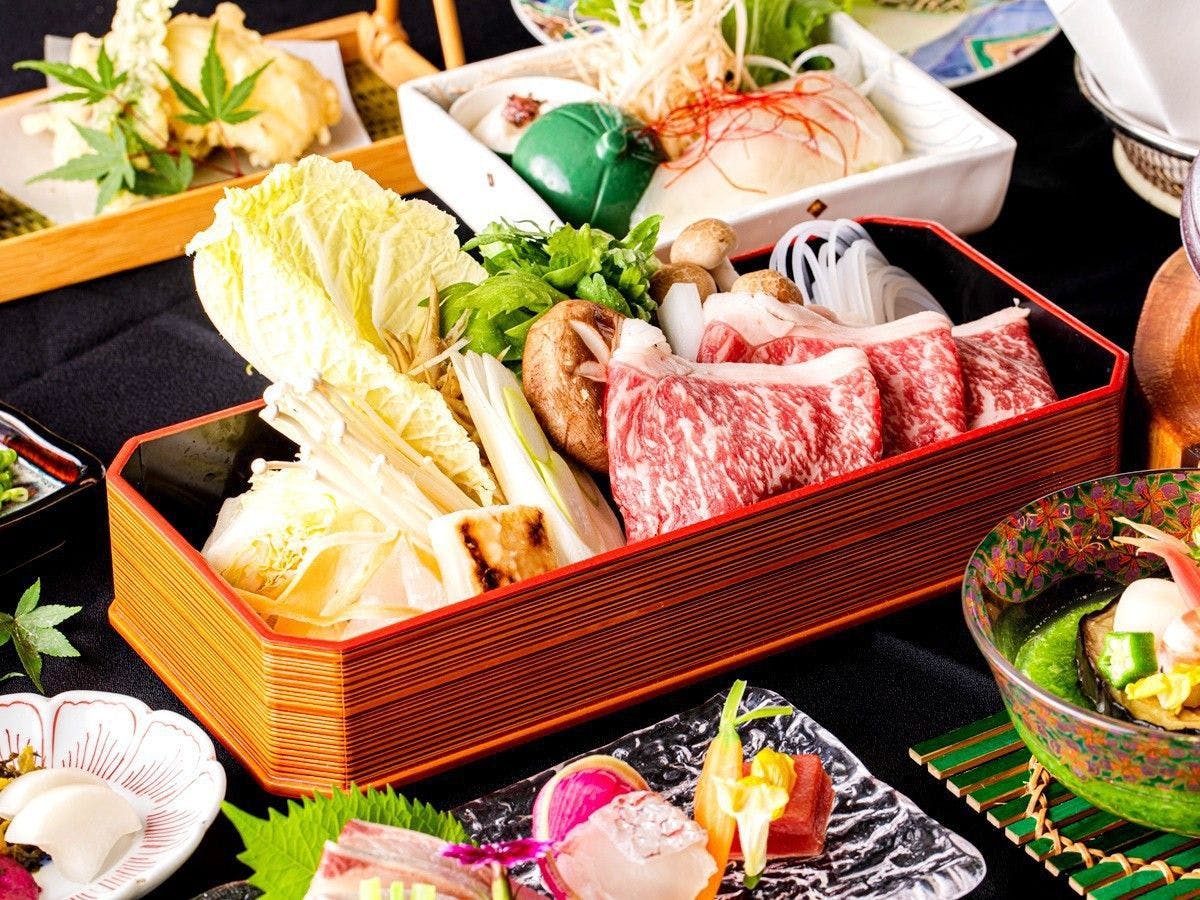 อาหารเย็น｜ชุดชาบูชาบูเนื้อวากิวดำ (ตัวอย่าง)