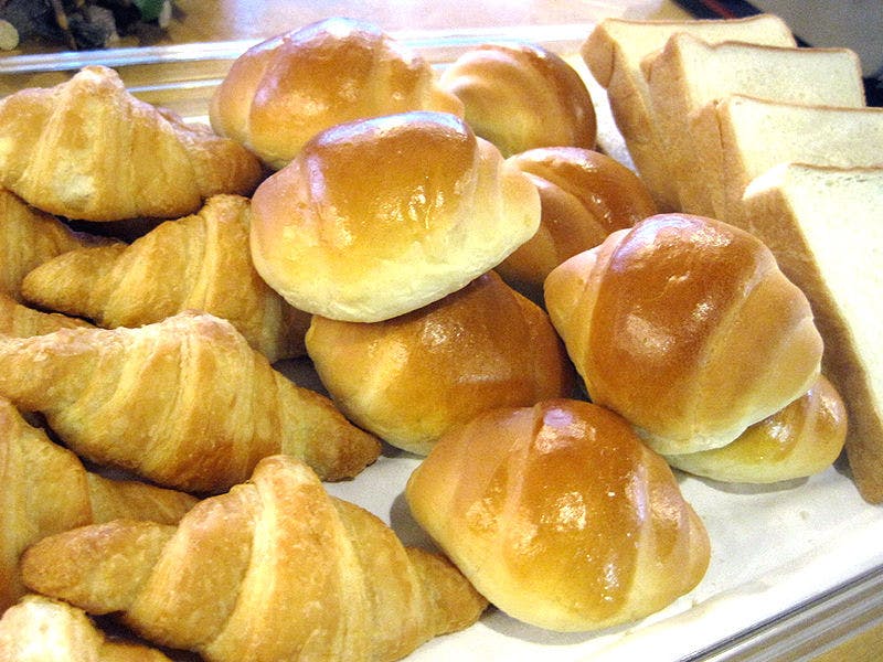 ขนมปังบุฟเฟ่ต์อาหารเช้า