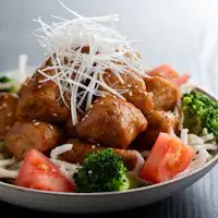 เนื้อหัวปลาทูน่ากับซอสยูหลิน