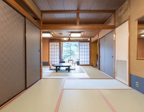 【川眺望】和室二間(アウトバス)一例