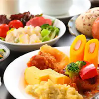 ★อาหารเช้าฟรี♪ บุฟเฟ่ต์ญี่ปุ่นและตะวันตก★
