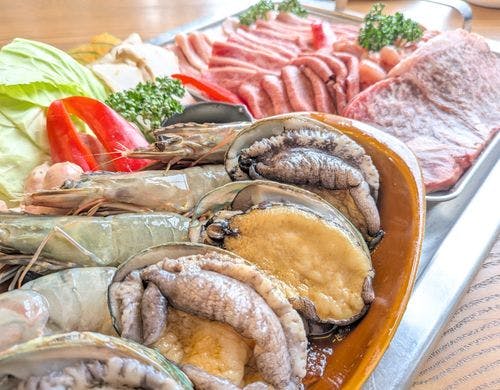 夕食BBQの食材イメージ
