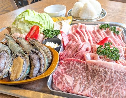 夕食BBQの食材イメージ