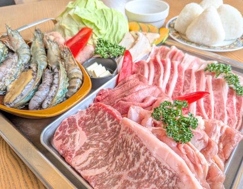 夕食BBQの食材イメージ