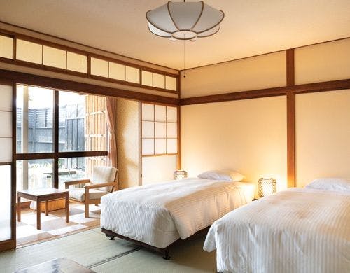 【お部屋】準特別室のツインベッド