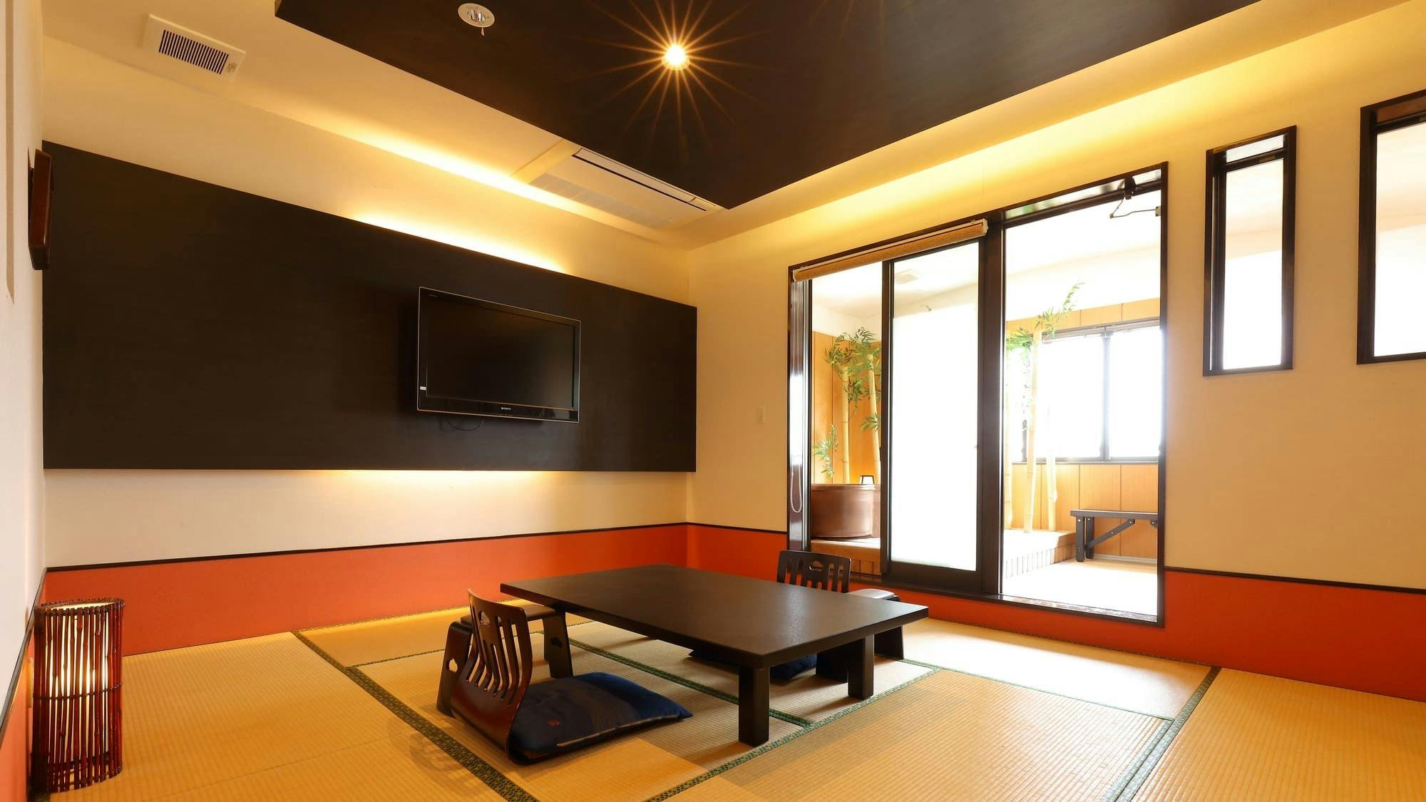 ◆ห้องพักพร้อมอ่างอาบน้ำกลางแจ้งที่มีวิว (ตัวอย่าง)