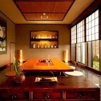 ล็อบบี้พร้อมเตาผิงแบบดั้งเดิม