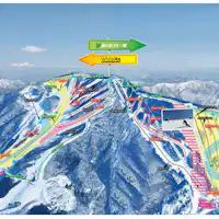 Peta area ski Washigatake
