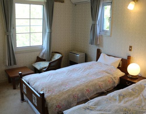 ユニットバス付きのツイン角部屋