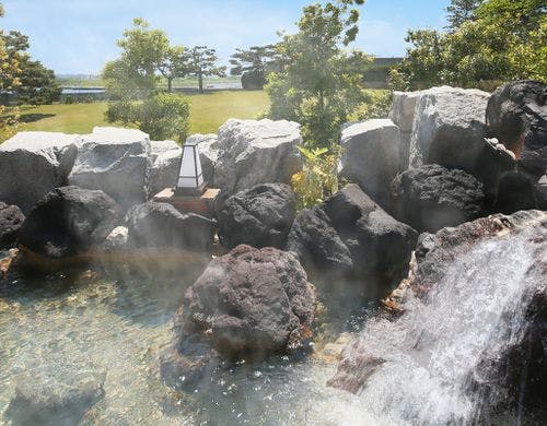 開放感のある露天風呂