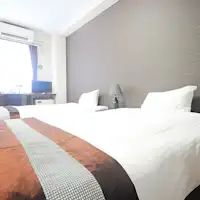 【ห้องเตียงคู่】ขนาดเตียงเซมิ-ดับเบิล