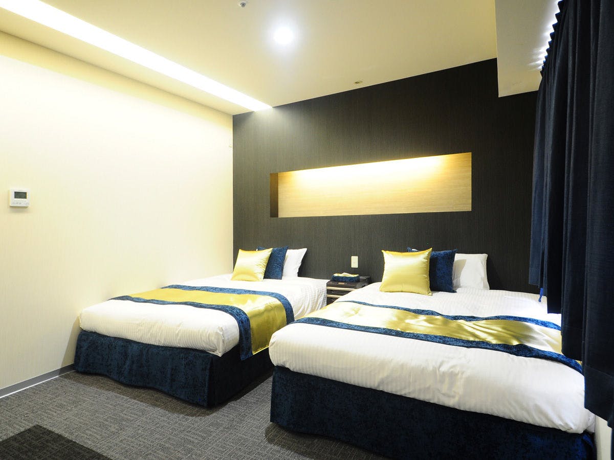 ห้องสไตล์ญี่ปุ่น-ตะวันตกพร้อมเตียงคู่ขนาดกว้าง