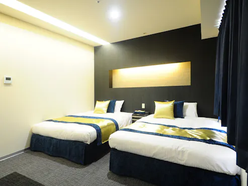 ห้องสไตล์ญี่ปุ่น-ตะวันตกพร้อมเตียงคู่ขนาดกว้าง