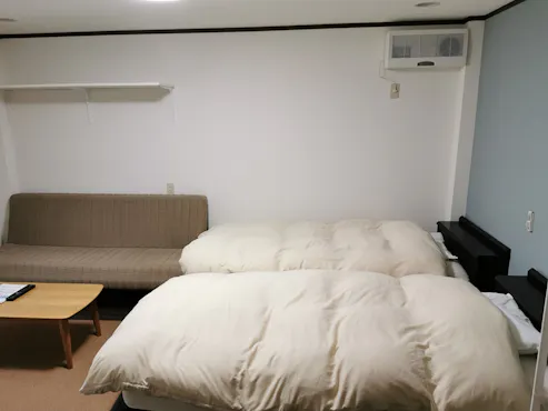 *【ห้องพักแบบตะวันตก เตียงคู่ ขนาด 8 เสื่อ】