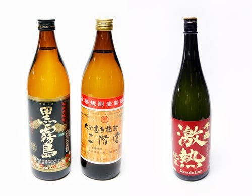 芋焼酎・麦焼酎・日本酒 熱燗